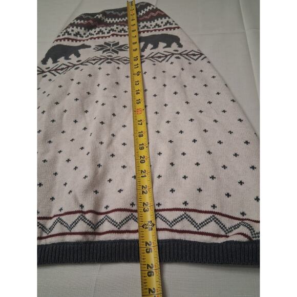Lands' End Dog Family Holiday Sweater, Cream, Size XL Dog Sweater Bears - Picture 4 of 13